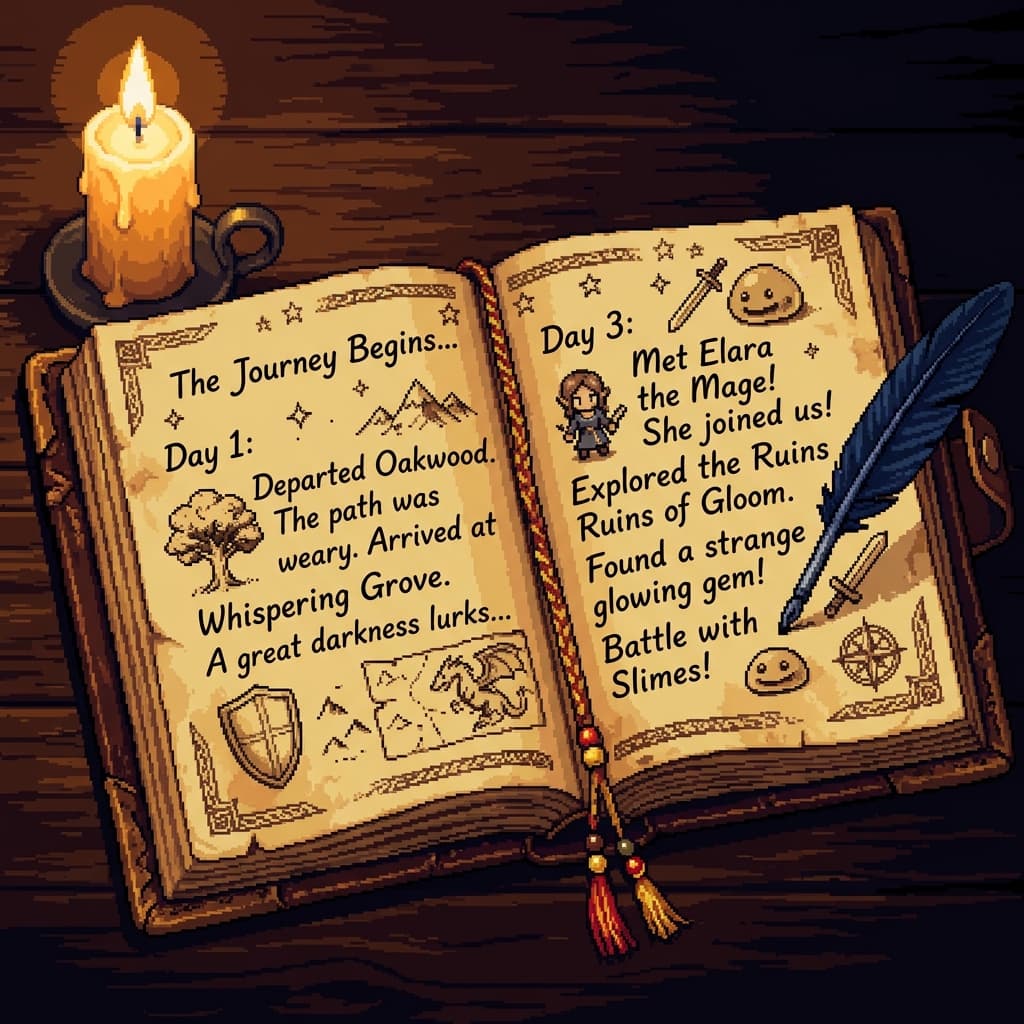 Adventure journal background